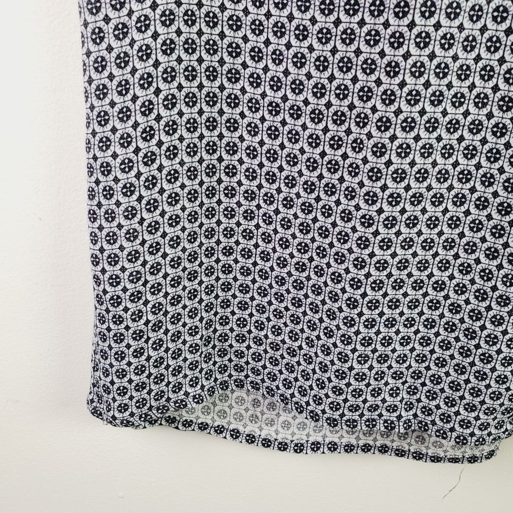 Pure Collection Circular Geometric Viscose Lagenlook Dress Sz 12 - Picture 7 of 10